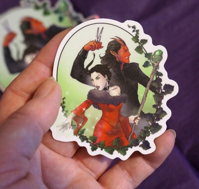 Vox Machina Penny and Greg stickers 