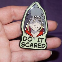 Do It Scared enamel pin - Thumbnail 1