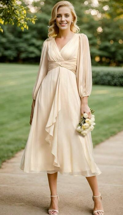 Elegant A Line Chiffon Mother of the Bride/Groom Dress Evening Formal Prom Dress