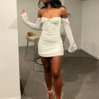 Sexy Short Bodycon Chiffon Prom Dresses - Thumbnail 1