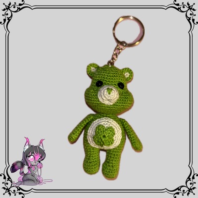  shamrock bear keychain