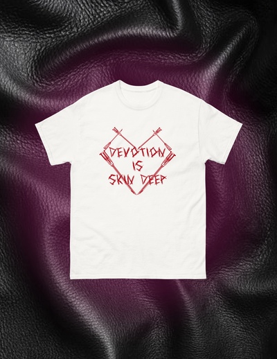 Devotion is Skin Deep (Red Print) T-shirt 