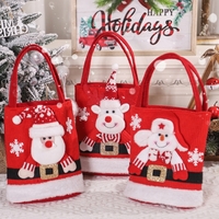 Cute Large Capacity Christmas Decorations Gift Bag Kids Candy Tote Bag - Thumbnail 1