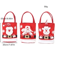 Cute Large Capacity Christmas Decorations Gift Bag Kids Candy Tote Bag - Thumbnail 3