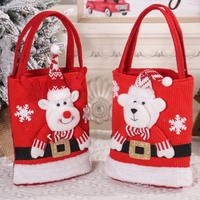 Cute Large Capacity Christmas Decorations Gift Bag Kids Candy Tote Bag - Thumbnail 5