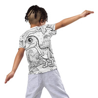 Dingo dinosaur Kids crew neck t-shirt - Thumbnail 1