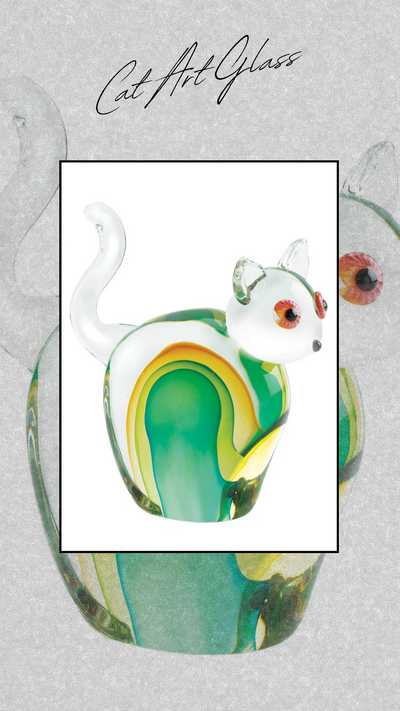 Cat Art Glass