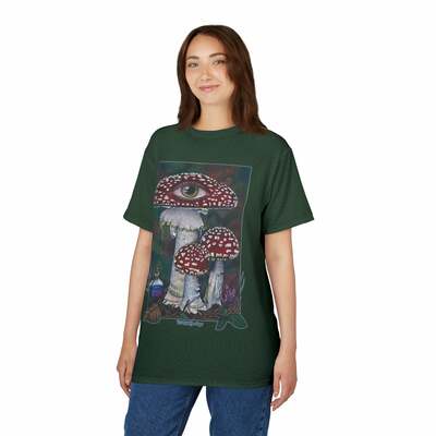 "mushroom" unisex sublimation t-shirt