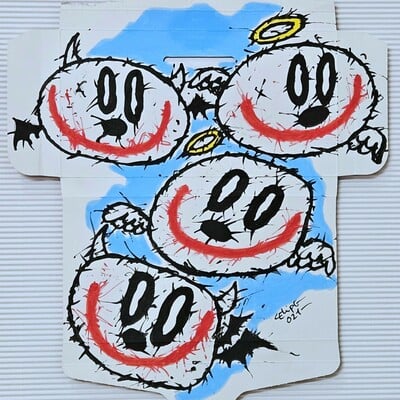 😈😇drawing by celipe perroloco "demons & angels"  - Thumbnail 5