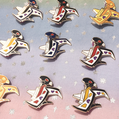 Cassette Birds Enamel Pins