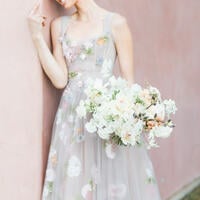 Fabulous A-line Floral Appliques Tulle Wedding Dress Bridal Gown Wedding Gown - Thumbnail 3