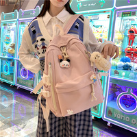 Large capacity solid color backpack - Thumbnail 2