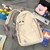 Large capacity solid color backpack - Thumbnail 5