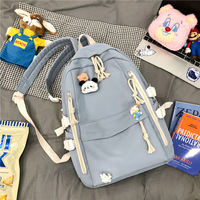 Large capacity solid color backpack - Thumbnail 6