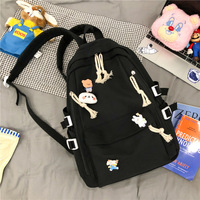 Large capacity solid color backpack - Thumbnail 9