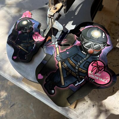 My bloody valentine harry warden kewpie woodcut (all sizes)