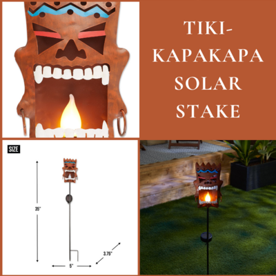 Tiki-kapakapa solar stake