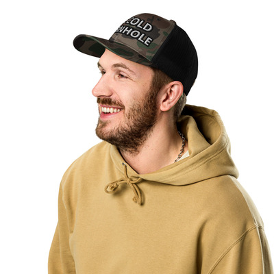 Ice cold camouflage trucker hat