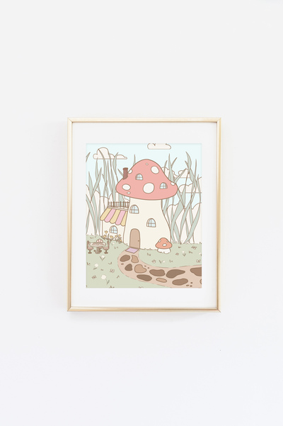 Cutie Bitty Berry Patch House 3 Print