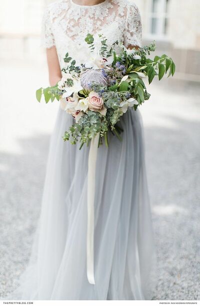 Simple A  Line Lace Beach Boho Wedding Dress Bridal Gown Wedding Gown