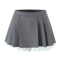 Sweet casual pleated lace safety pants skirt - Thumbnail 1