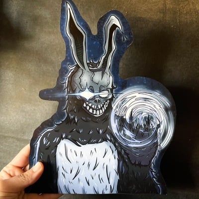 Donnie darko frank woodcut (all sizes)