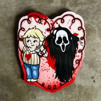 Ghostface and Casey Becker Woodcut (All Sizes) - Thumbnail 1