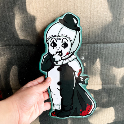 Art the Clown Terrifier KEWPIE Woodcut (All Sizes)