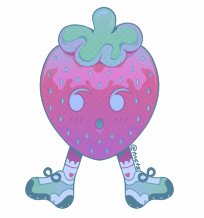 Strawbaby Sticker