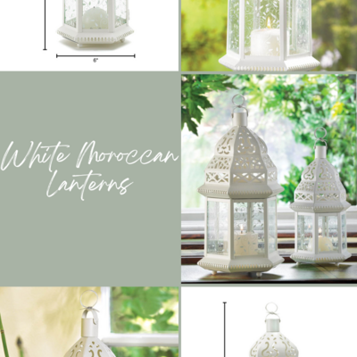 White moroccan lanterns