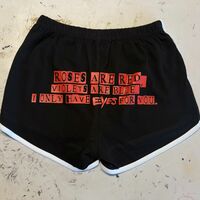 Heart Eyes Short Shorts (Front and Back) - Thumbnail 1
