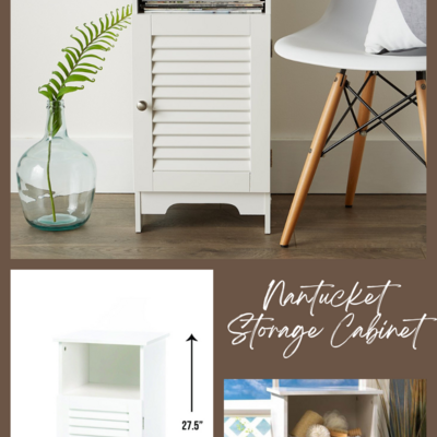 Nantucket storage cabinet