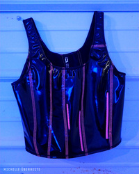 OOAK Zip Drive Crop Tank - fruitpunch.zip - Thumbnail 3