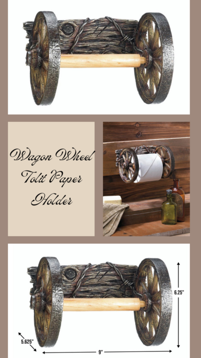 Wagon Wheel Tolit Paper Holder