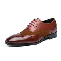 Oxford shoes retro business professional men's shoes - Thumbnail 3
