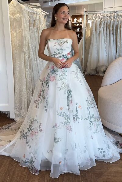 A-line Wedding Gown Wedding Dress, Tulle Wedding Gown Bridal Dress