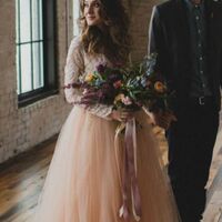 Plus Size Lace Beach Boho Wedding Dress Bridal Gown Wedding Gown - Thumbnail 1