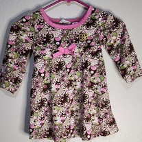 Toddler Girls Dress With Long Sleeves 3T