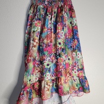Squeeze Girls Convertible Maxi High/Low Dress Medium (7/8) Spring Summer