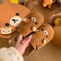 Cute Teddy Bear Clogs Shoes - Thumbnail 3