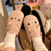 Cute Teddy Bear Clogs Shoes - Thumbnail 4