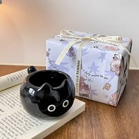 Cute Siamese Cat Ceramic Coffee Cup - Thumbnail 6