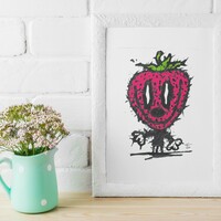 🌱Drawing by Celipe Perroloco "Sweet strawberry"  - Thumbnail 3