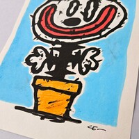 🌱Drawing by Celipe Perroloco "Don't step out of line"  - Thumbnail 1