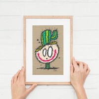 🌱Drawing by Celipe Perroloco "Cactus Kid"  - Thumbnail 2