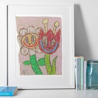 🌷Drawing by Celipe Perroloco "Two Flower"  - Thumbnail 5