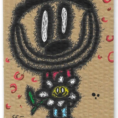 🌷drawing by celipe perroloco "daisy in hand"  - Thumbnail 5