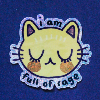 Full of Rage 2.3'' Glitter Sticker