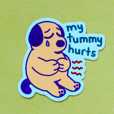 Tummyache 2" Matte Sticker