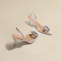 Sexy Crystal Transparent High Heels - Thumbnail 2